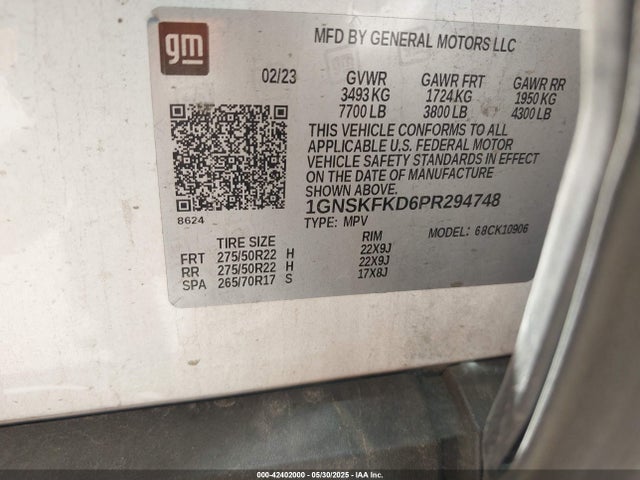 Chevrolet Suburban 4wd Premier 2023 1GNSKFKD6PR294748 Image 9