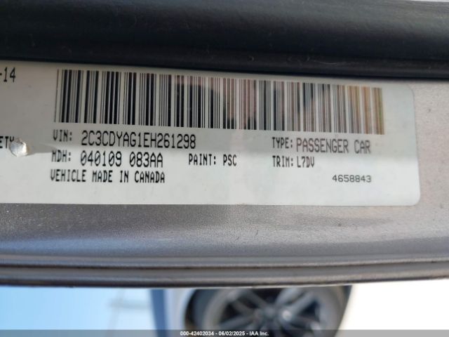 2014 DODGE CHALLENGER 2C3CDYAG1EH261298 Photo 8