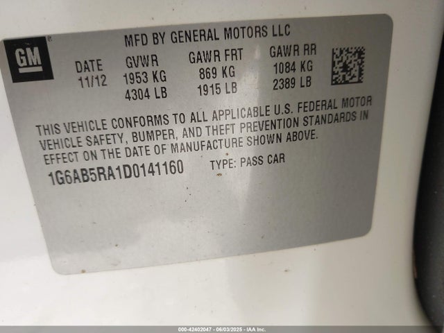 2013 CADILLAC ATS 1G6AB5RA1D0141160 Photo 8