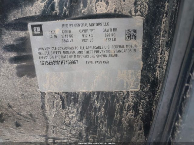 2017 CHEVROLET CRUZE 1G1BE5SM1H7159967 Photo 8