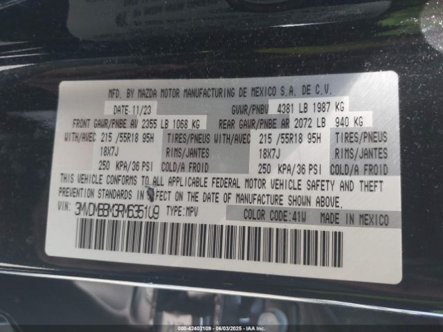 2024 MAZDA CX-30 3MVDMBBM3RM635109 Photo 8