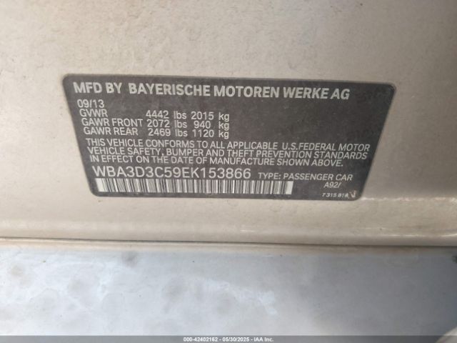 WBA3D3C59EK153866 BMW 328D