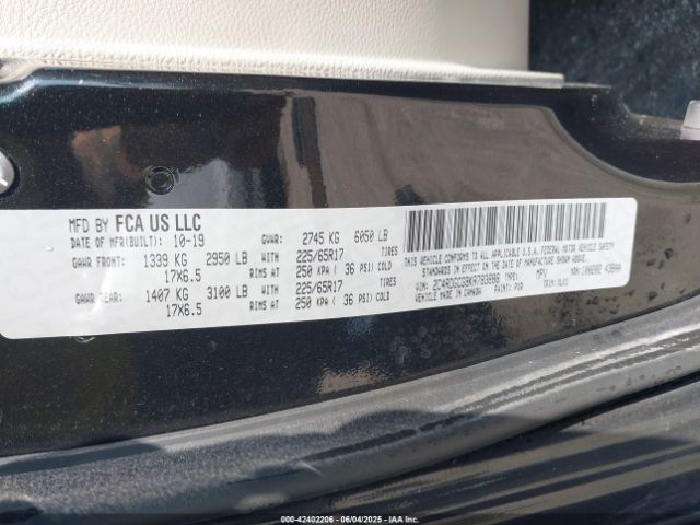 2019 DODGE GRAND CARAVAN 2C4RDGCG9KR783888 Photo 8