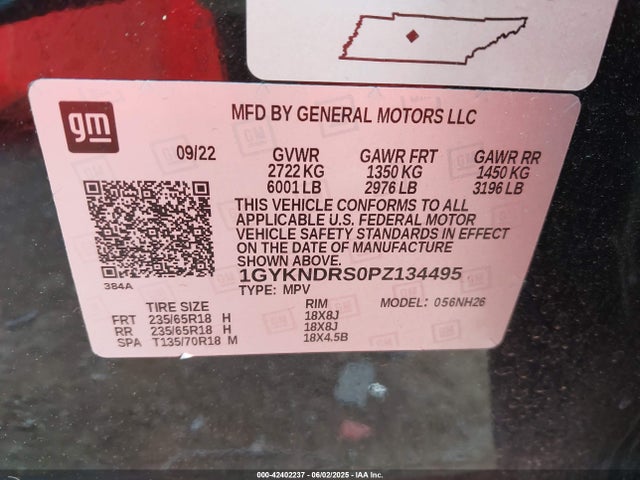 2023 CADILLAC XT5 1GYKNDRS0PZ134495 Photo 8