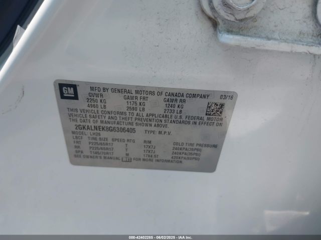 2GKALNEK8G6306405 GMC Terrain Sle-2