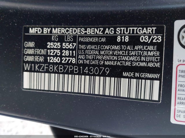 W1KZF8KB7PB143079 Mercedes-Benz m177