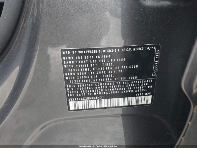 2024 VOLKSWAGEN TIGUAN 3VVFB7AX2RM045431 Photo 8