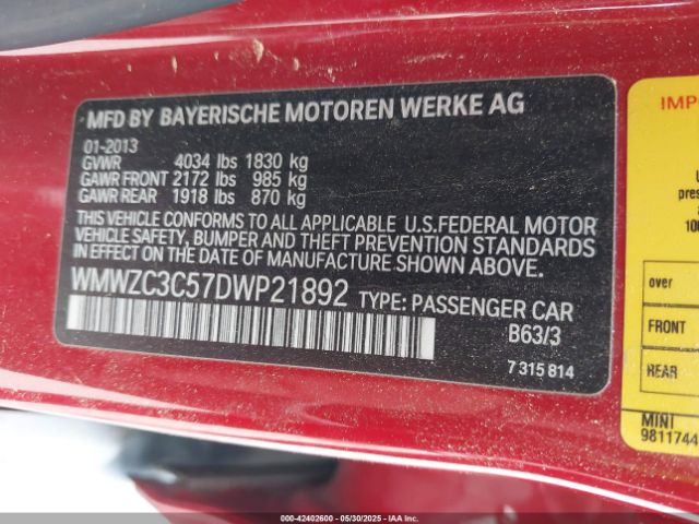 2013 MINI COUNTRYMAN WMWZC3C57DWP21892 Photo 8
