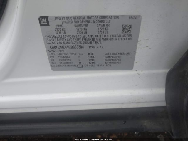 LRBFZME44RD063304 Buick Envision Preferred Awd