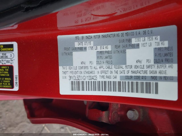 Scion p5v 2016 3MYDLBZVXGY100403 Image 9