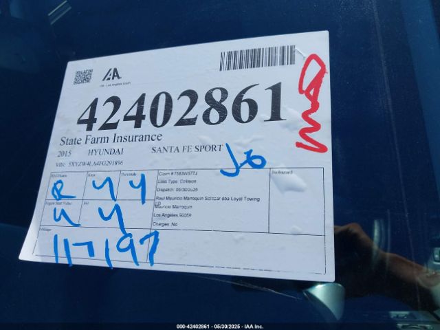 5XYZW4LA4FG291896 Hyundai Santa Fe Sport 2.0l Turbo