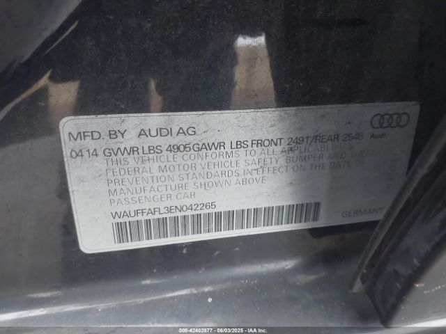 WAUFFAFL3EN042265 Audi A4 2.0t Premium