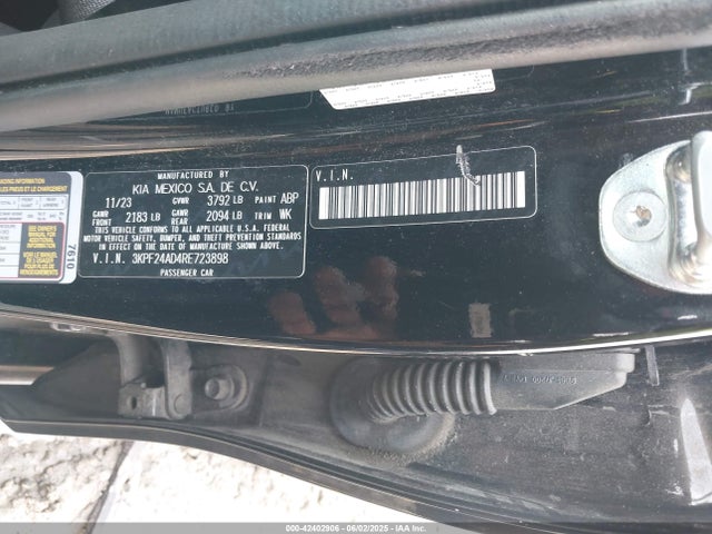 3KPF24AD4RE723898 KIA mpi nu