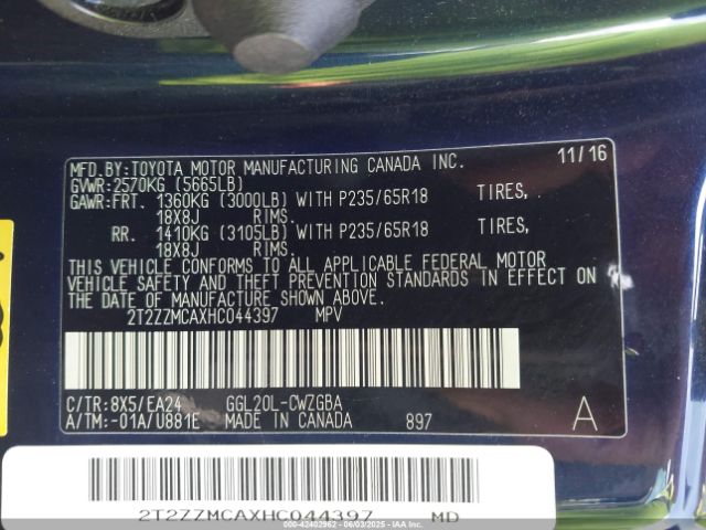 2017 LEXUS RX 350 2T2ZZMCAXHC044397 Photo 8