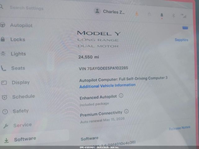 2023 TESLA MODEL Y 7SAYGDEE5PA102285 Photo 6