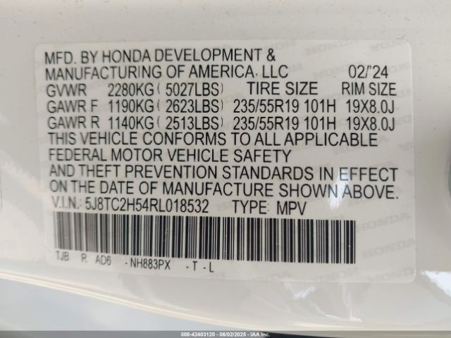 2024 ACURA RDX 5J8TC2H54RL018532 Photo 8