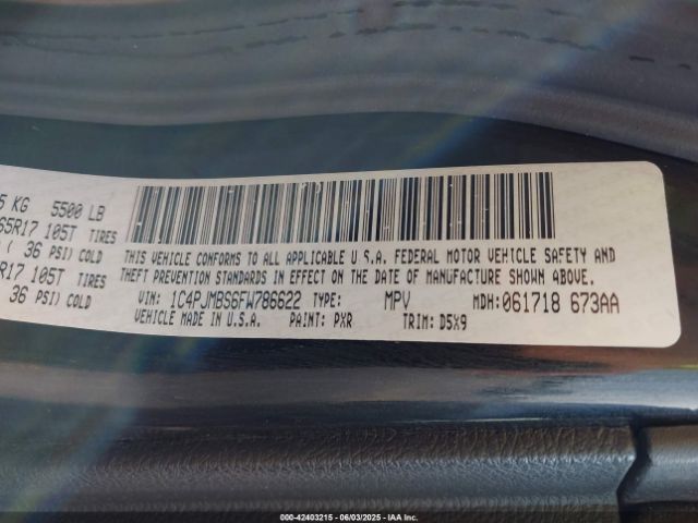 2015 JEEP CHEROKEE 1C4PJMBS6FW786622 Photo 8