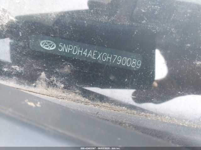 5NPDH4AEXGH790089 Hyundai ELANTRA SE