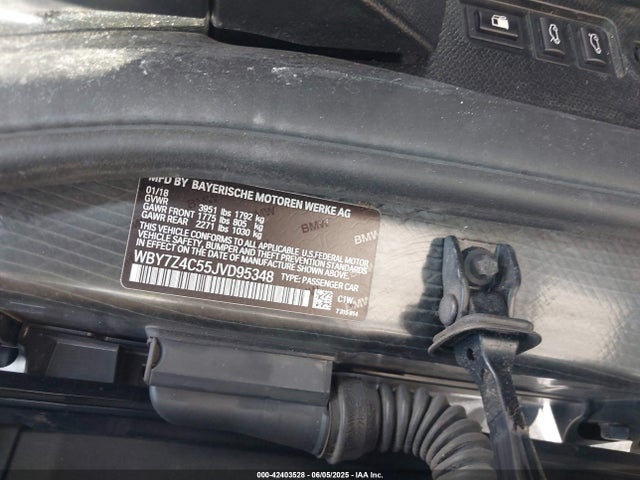 BMW I3 94ah W/range Extender 2018 WBY7Z4C55JVD95348 Image 9