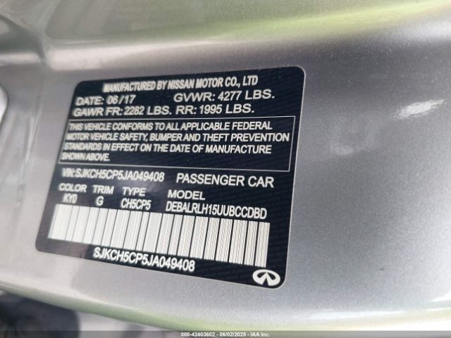 2018 INFINITI QX30 SJKCH5CP5JA049408 Photo 8