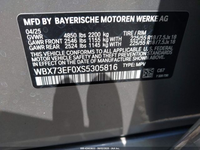 WBX73EF0XS5305816 BMW X1 Xdrive28i