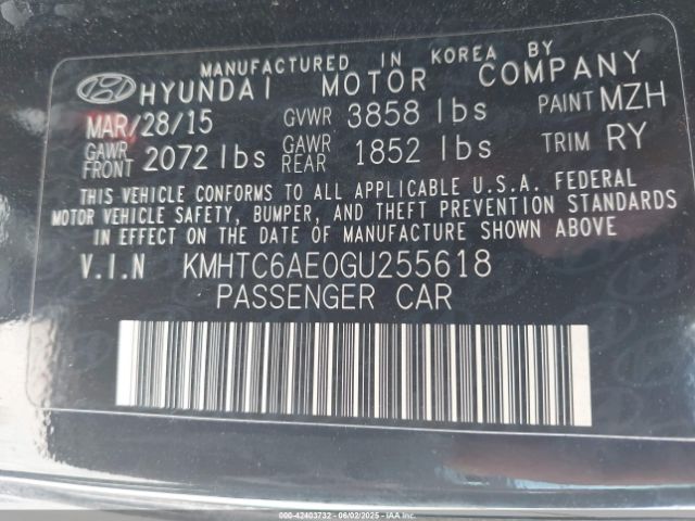 KMHTC6AE0GU255618 Hyundai Veloster Turbo R-spec