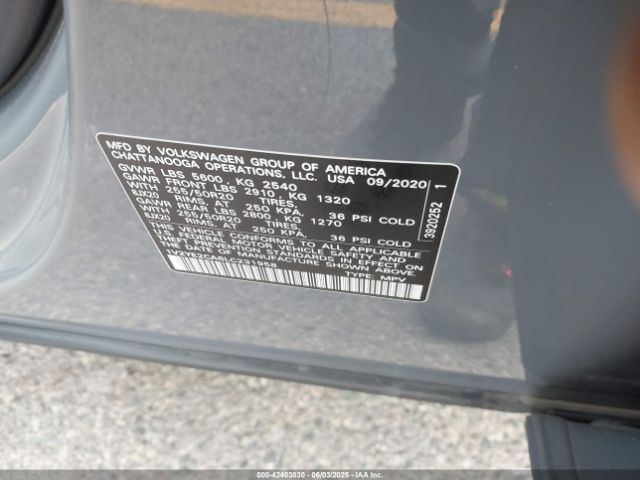 2020 VOLKSWAGEN ATLAS CROSS SPORT 1V2YE2CA6LC231958 Photo 8