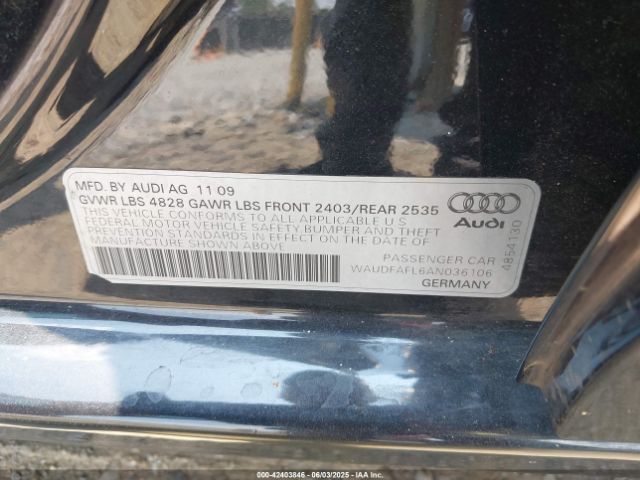 2010 AUDI A4 WAUDFAFL6AN036106 Photo 8