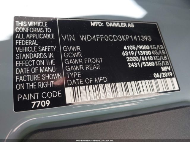 WD4FF0CD3KP141393 Mercedes-Benz om 642 with brake assist