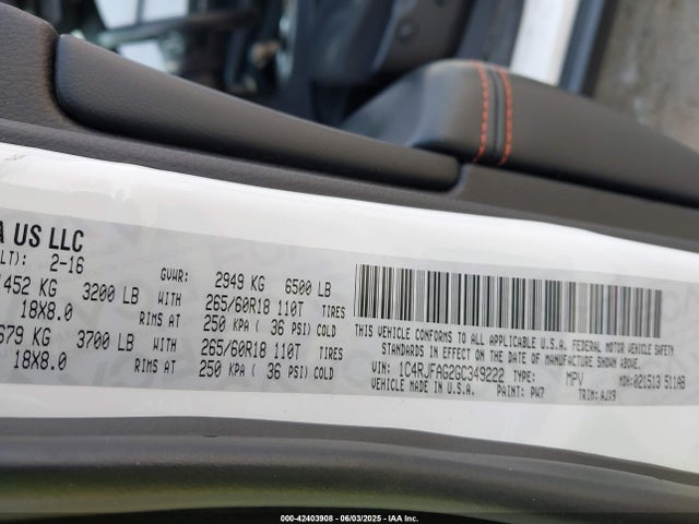 1C4RJFAG2GC349222 Jeep 2016