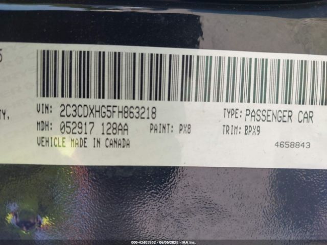 2015 DODGE CHARGER 2C3CDXHG5FH863218 Photo 8