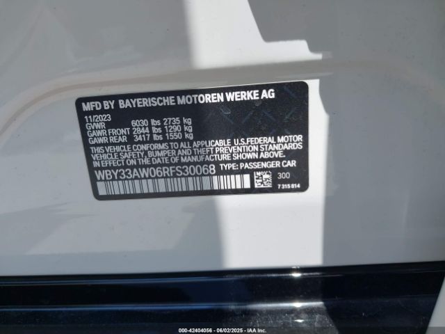 2024 BMW I4 WBY33AW06RFS30068 Photo 8