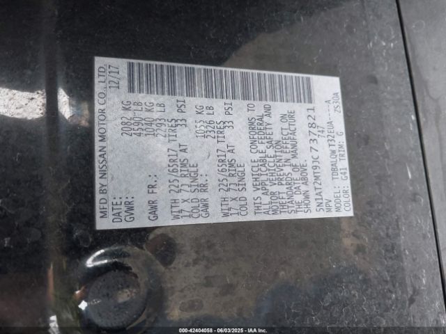 2018 NISSAN ROGUE 5N1AT2MT9JC737821 Photo 8