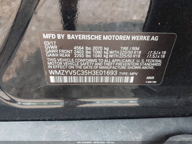 2017 MINI COUNTRYMAN WMZYV5C35H3E01693 Photo 8