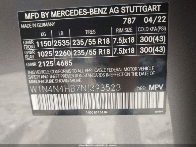2022 MERCEDES-BENZ GLA 250 W1N4N4HB7NJ393523 Photo 8