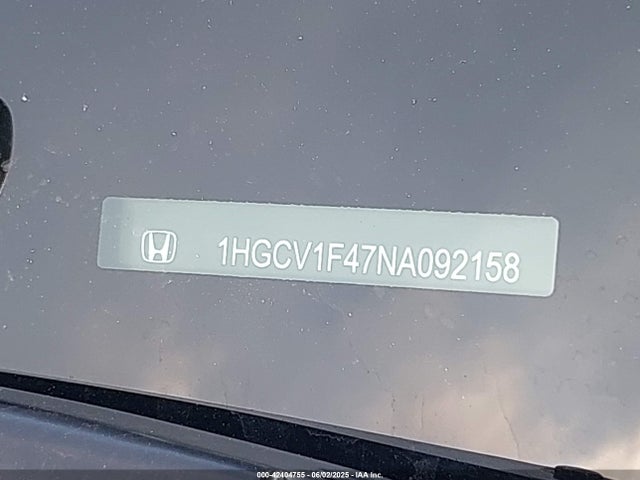Honda l15be 2022 1HGCV1F47NA092158 Image 9
