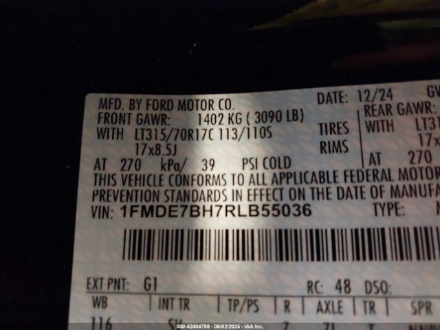 2024 FORD BRONCO 1FMDE7BH7RLB55036 Photo 8