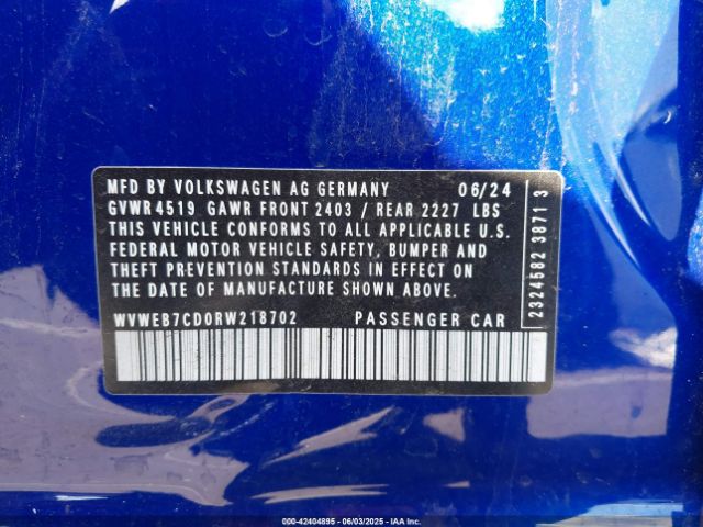 2024 VOLKSWAGEN GOLF R WVWEB7CD0RW218702 Photo 8