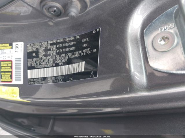 2017 TOYOTA SIENNA 5TDXZ3DC9HS809810 Photo 8