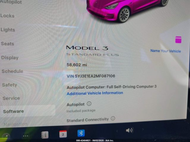 5YJ3E1EA2MF087106 Tesla MODEL 3