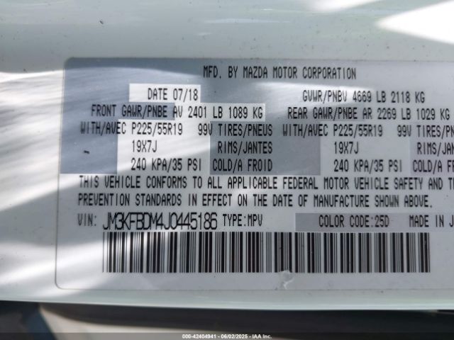 JM3KFBDM4J0445186 Mazda Cx-5 Grand Touring