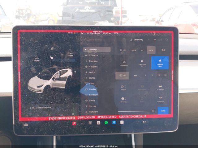 5YJ3E1EB7KF494618 Tesla Model 3 Long Range/performance