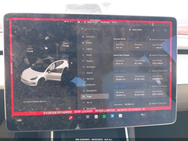 5YJ3E1EB7KF494618 Tesla Model 3 Long Range/performance