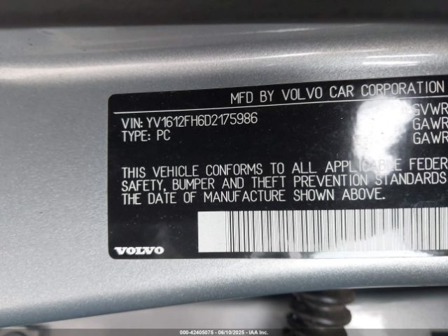 2013 VOLVO S60 YV1612FH6D2175986 Photo 8