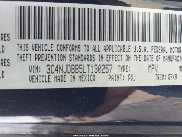 2020 JEEP COMPASS 3C4NJDBB5LT130257 Photo 8