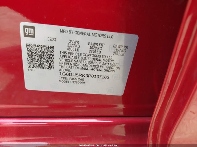 2023 CADILLAC CT5 1G6DU5RK3P0137163 Photo 8