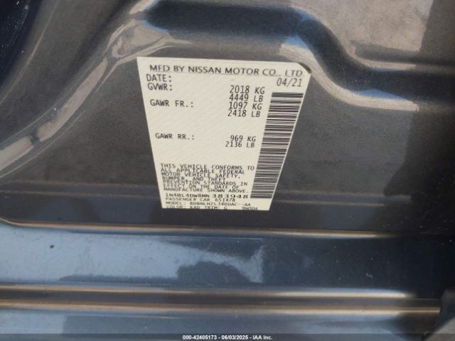 2021 NISSAN ALTIMA 1N4BL4DW8MN383948 Photo 8