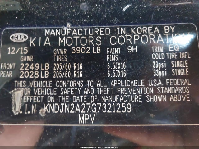 KNDJN2A27G7321259 KIA Soul