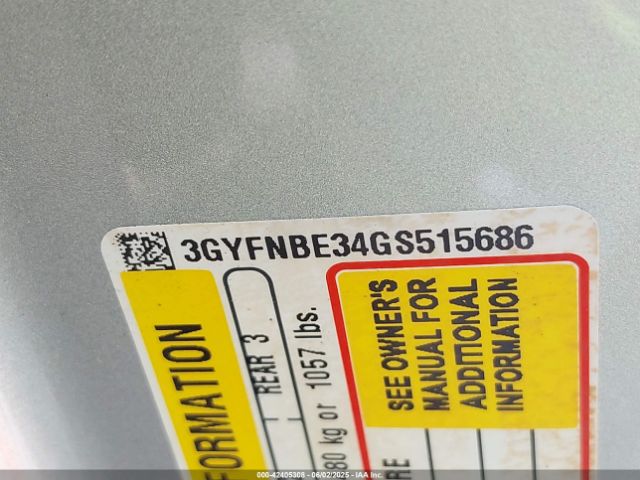 3GYFNBE34GS515686 Cadillac lfx - sidi, vvt, e85 max, aluminum