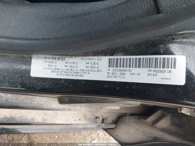 1C3CCCAB3HN501781 Chrysler 200